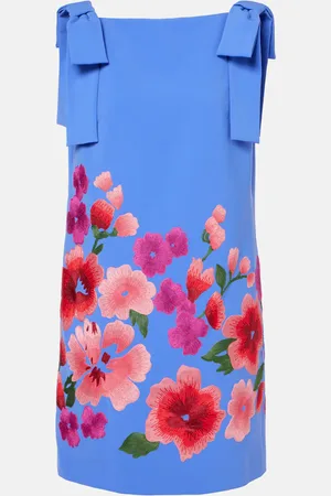 Carolina Herrera Besticktes Minikleid aus Crêpe