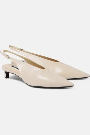Jil Sander Slingback-Pumps aus Leder