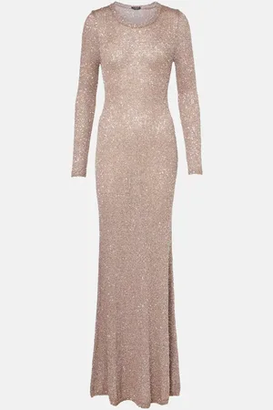 Balenciaga Maxikleid mit Pailletten