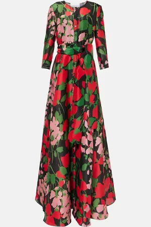 Carolina Herrera Bedruckte Robe aus Seide