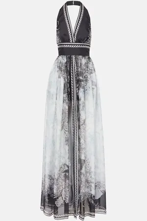 Elie saab Maxikleid aus Seiden-Chiffon