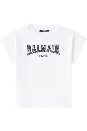 Balmain Bedrucktes T-Shirt aus Baumwoll-Jersey