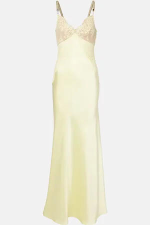 Self-Portrait X Christopher Kane Maxikleid aus Satin mit Spitze