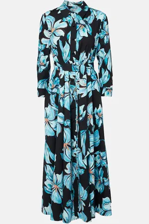 Diane von Furstenberg Bedrucktes Maxikleid Blaine aus Baumwolle