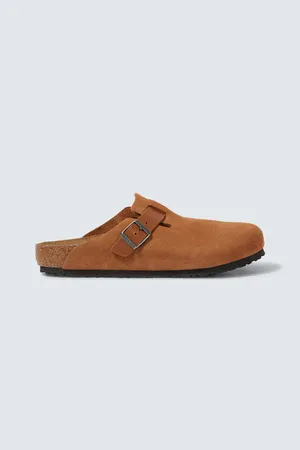 Birkenstock Slippers Boston aus Veloursleder
