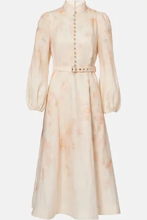 ZIMMERMANN Midikleid aus Leinen