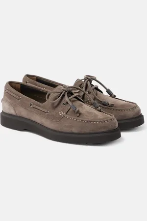 Brunello Cucinelli Segelschuhe Sail Monili aus Veloursleder