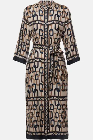Max Mara Bedrucktes Midikleid Falesia aus Twill