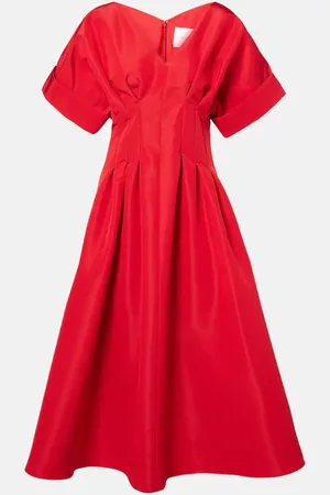 Carolina Herrera Midikleid aus Seide
