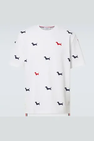 Thom Browne T-Shirt Hector aus Baumwoll-Piqué