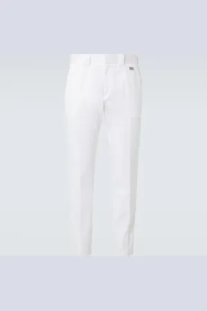 Dolce & Gabbana Gerade Hose aus Baumwoll-Gabardine