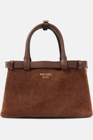 Prada Tote Buckle Small aus Veloursleder