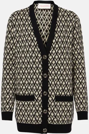 VALENTINO Cardigan Toute La V aus Schurwolle
