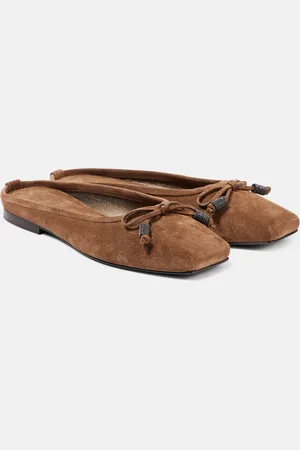 Brunello Cucinelli Slippers aus Veloursleder