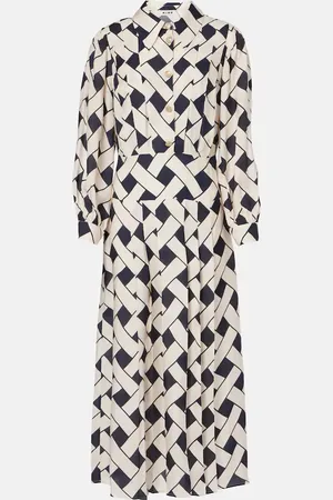 RIXO London Bedrucktes Maxikleid Analise