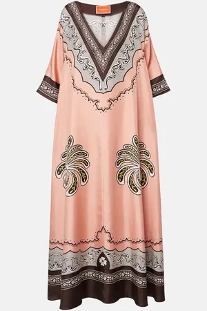 La DoubleJ Maxikleid Muumuu aus Seiden-Twill