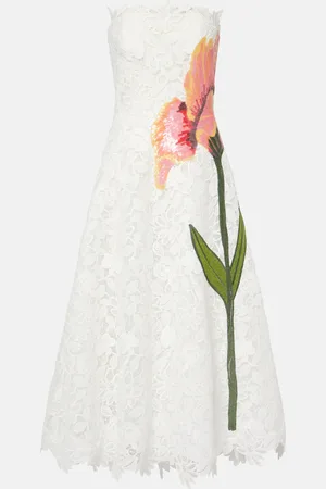 Costarellos Midikleid Mariela aus Spitze mit Pailletten