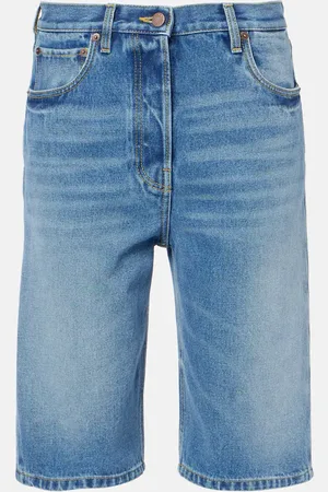 Prada High-Rise Jeansshorts