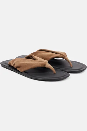 Brunello Cucinelli Sandalen aus Veloursleder