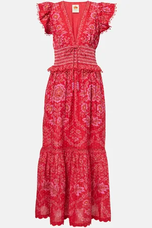 Farm Rio Bedrucktes Maxikleid aus Baumwolle