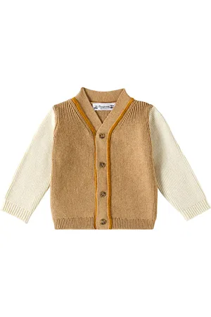 BONPOINT Baby Cardigan Teotim aus Baumwolle und Kaschmir