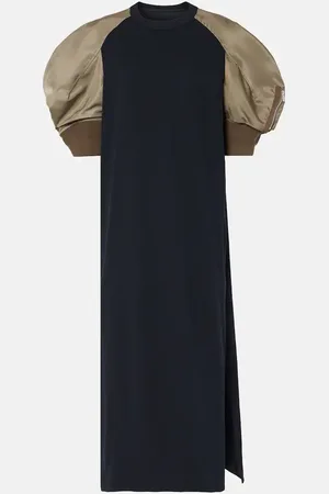 SACAI Midikleid aus Baumwoll-Jersey