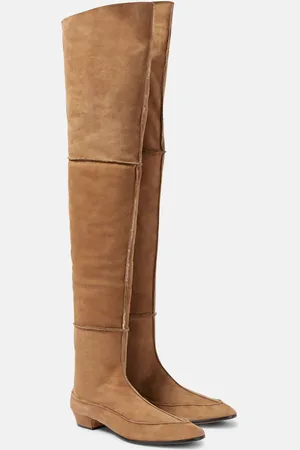 The Row Overknee-Stiefel Awar aus Veloursleder