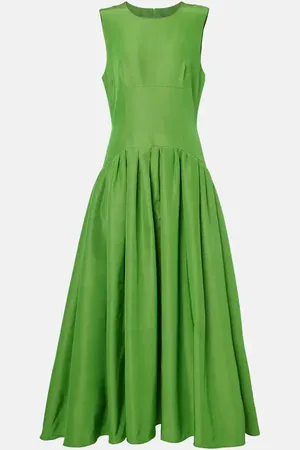 Carolina Herrera Maxikleid aus einem Baumwollgemisch