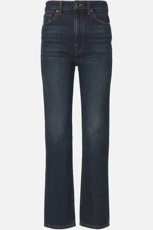 Khaite High-Rise Straight Jeans Abigail