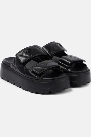 Prada Plateausandalen aus Leder
