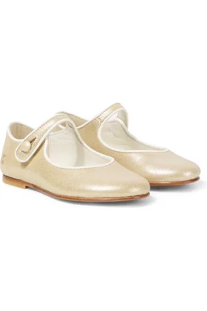 BONPOINT Mary-Jane-Ballerinas Ella aus Metallic-Leder