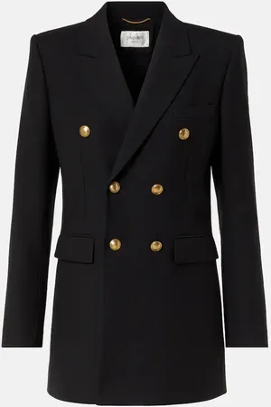 Saint Laurent Blazer aus Woll-Gabardine