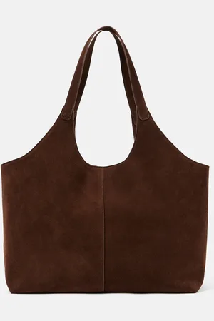 Aesther Ekme Tote Cabas XL aus Veloursleder