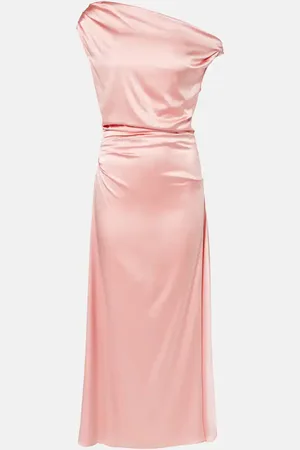 Staud Midikleid Elyse aus einem Seidengemisch