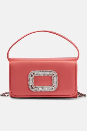 Roger Vivier Clutch Pilgrim Micro aus Satin
