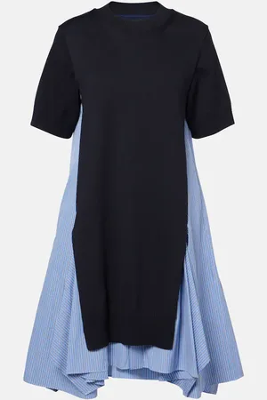 SACAI Midikleid aus Popeline