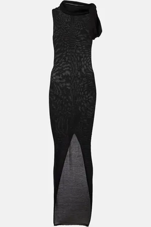 Rick Owens Maxikleid Banded T aus Schurwolle