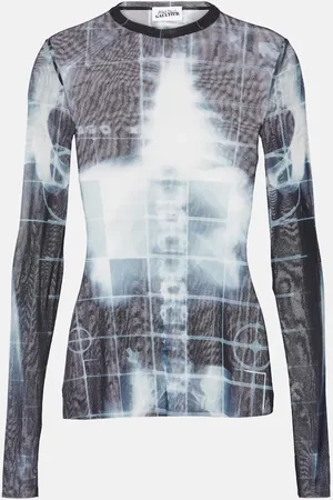 Jean Paul Gaultier Top Squeletor aus Mesh