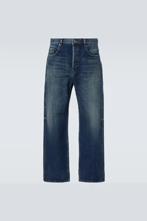 Saint Laurent High-Rise Straight Jeans