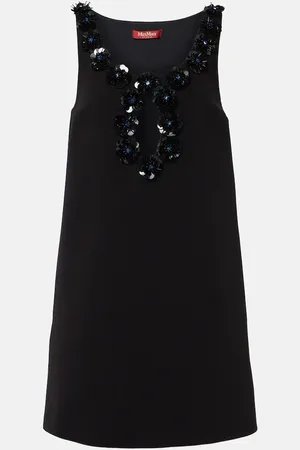 Max Mara Minikleid Delis aus Crêpe mit Pailletten