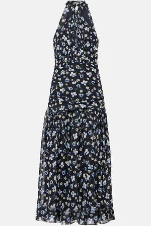 VERONICA BEARD Midikleid Brock aus Seide