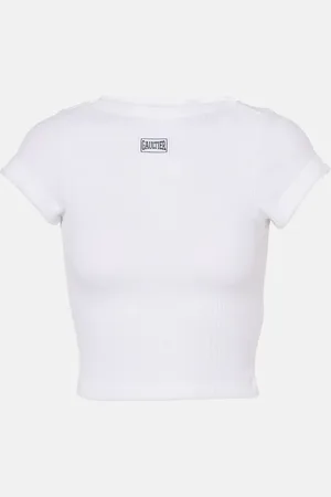 Jean Paul Gaultier Cropped-Top aus Baumwoll-Jersey