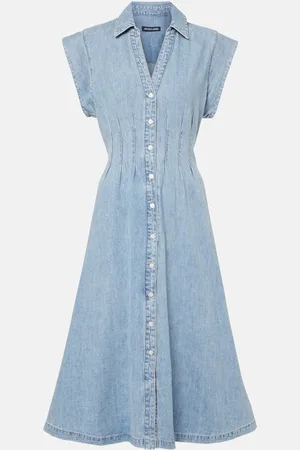 VERONICA BEARD Midikleid Ruben aus Denim