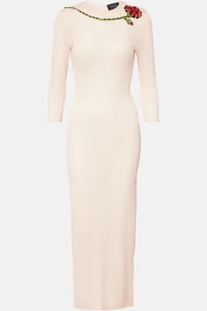Simone Rocha Verziertes Midikleid aus Mesh
