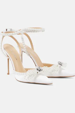Mach & Mach Verzierte Pumps Double Bow aus Satin