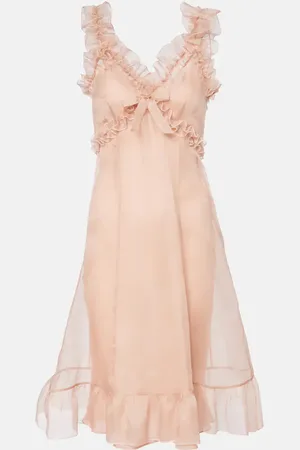 Alessandra Rich Slipdress aus Seidenorganza