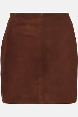 Nour Hammour Minirock Remi aus Veloursleder