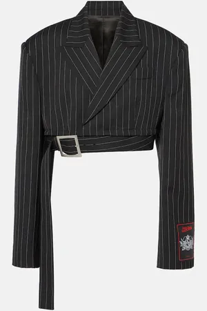 Jean Paul Gaultier Cropped-Blazer aus Wolle