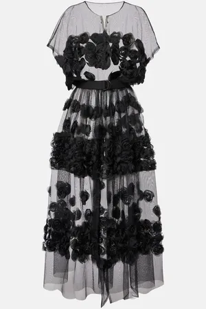 Norma Kamali Midikleid aus Tüll