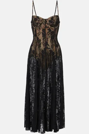 Norma Kamali Slipdress aus Spitze